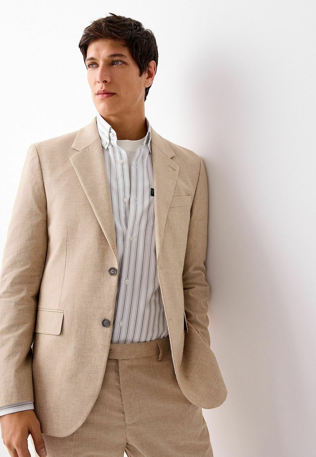 

Пиджак-блейзер TAILORED FIT - BLEND TEXTURE - Suit jacket Next, светло-коричневый