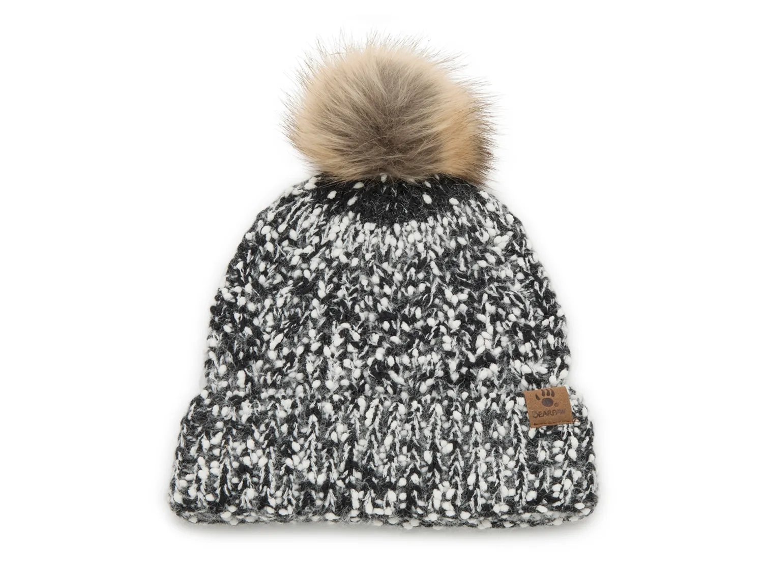 

Шапка Bearpaw Popcorn Pom Beanie, черный