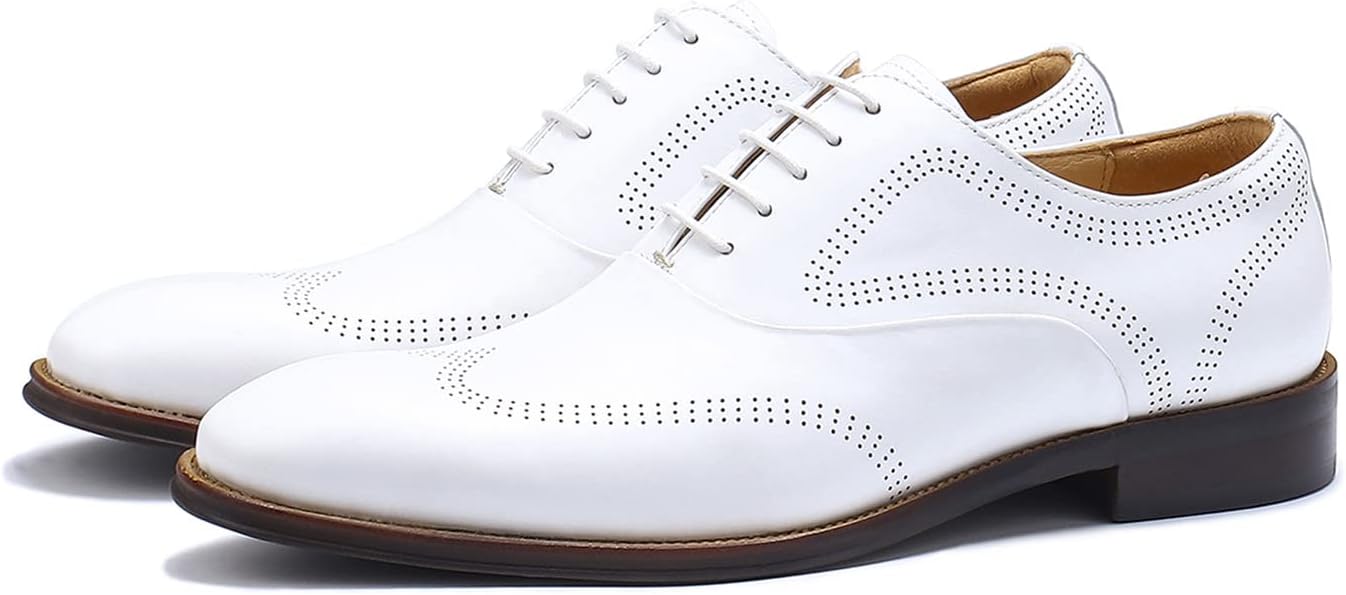 

Мужские классические туфли Santimon, деловые, на шнуровке, стиль оксфорд, слоновой кости