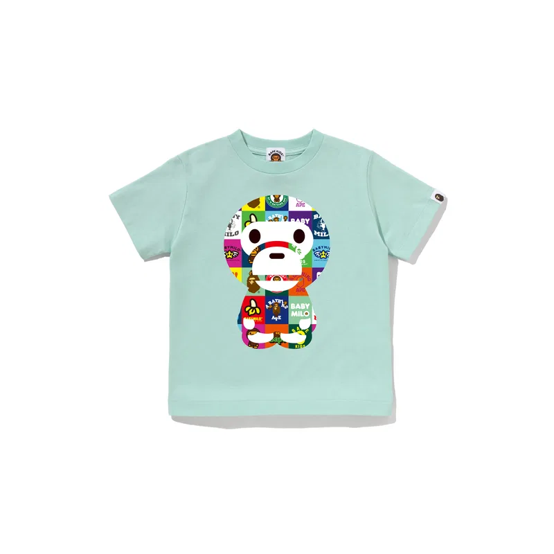 Футболка детская A BATHING APE зеленая