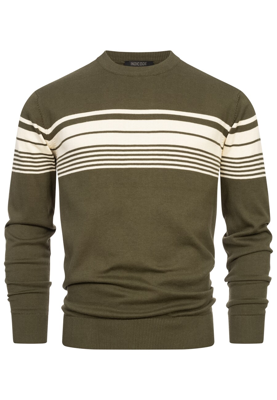 

Свитер INDICODE JEANS Sweater League, оливковый