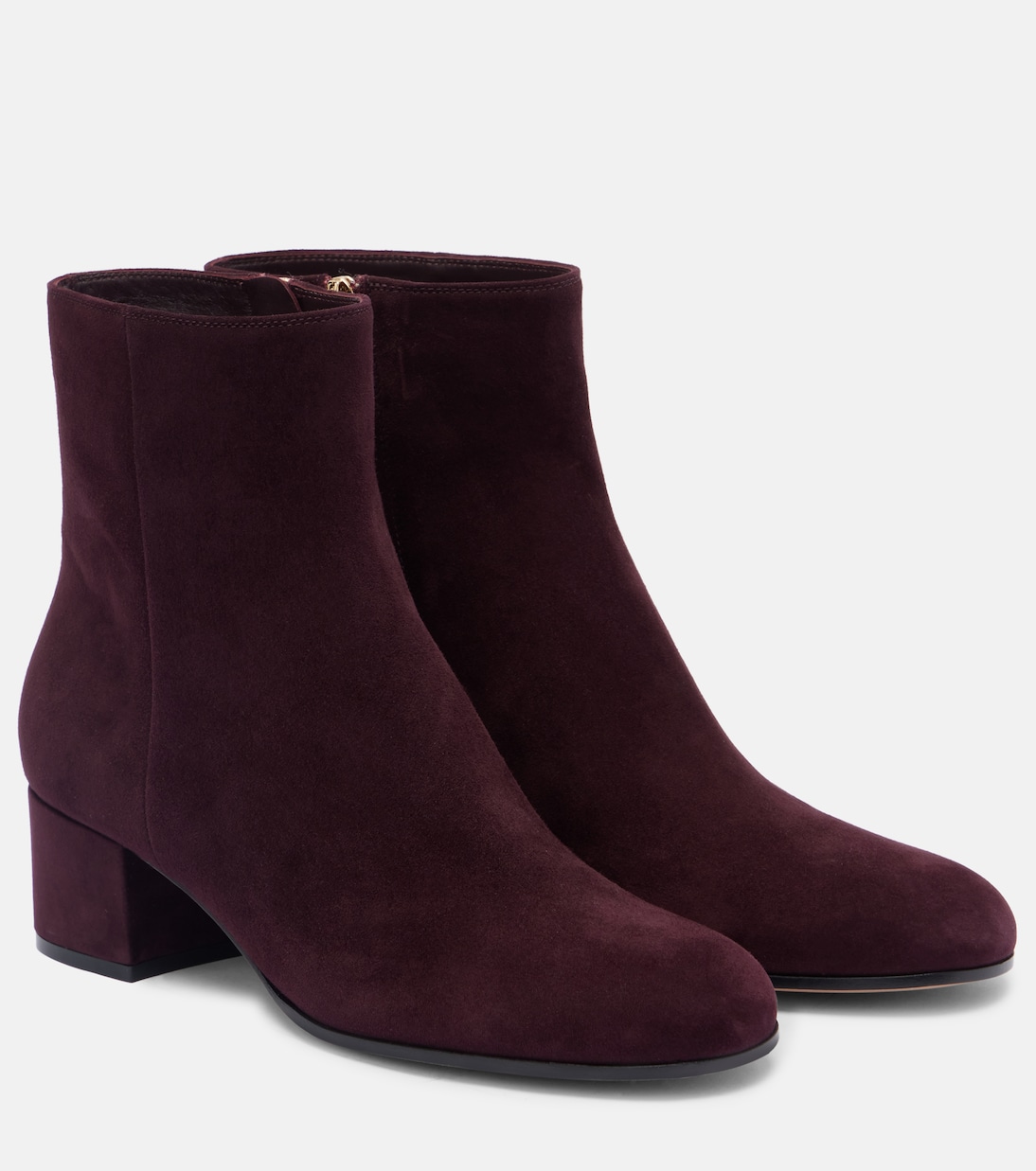 Joelle 45 бархатные ботинки до щиколотки Gianvito Rossi, Bourgogne