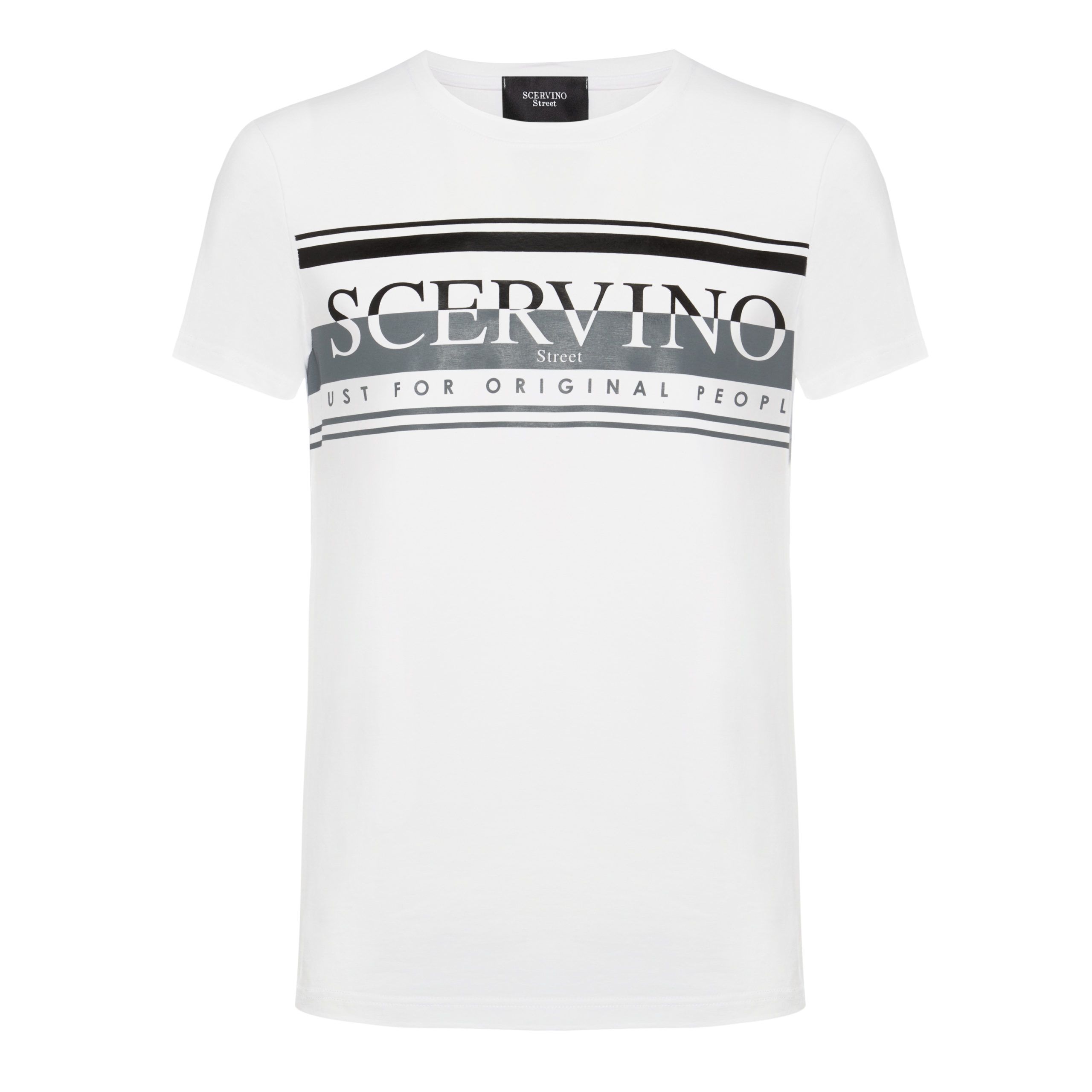 

Элегантная белая хлопковая футболка с логотипом Ermanno Scervino