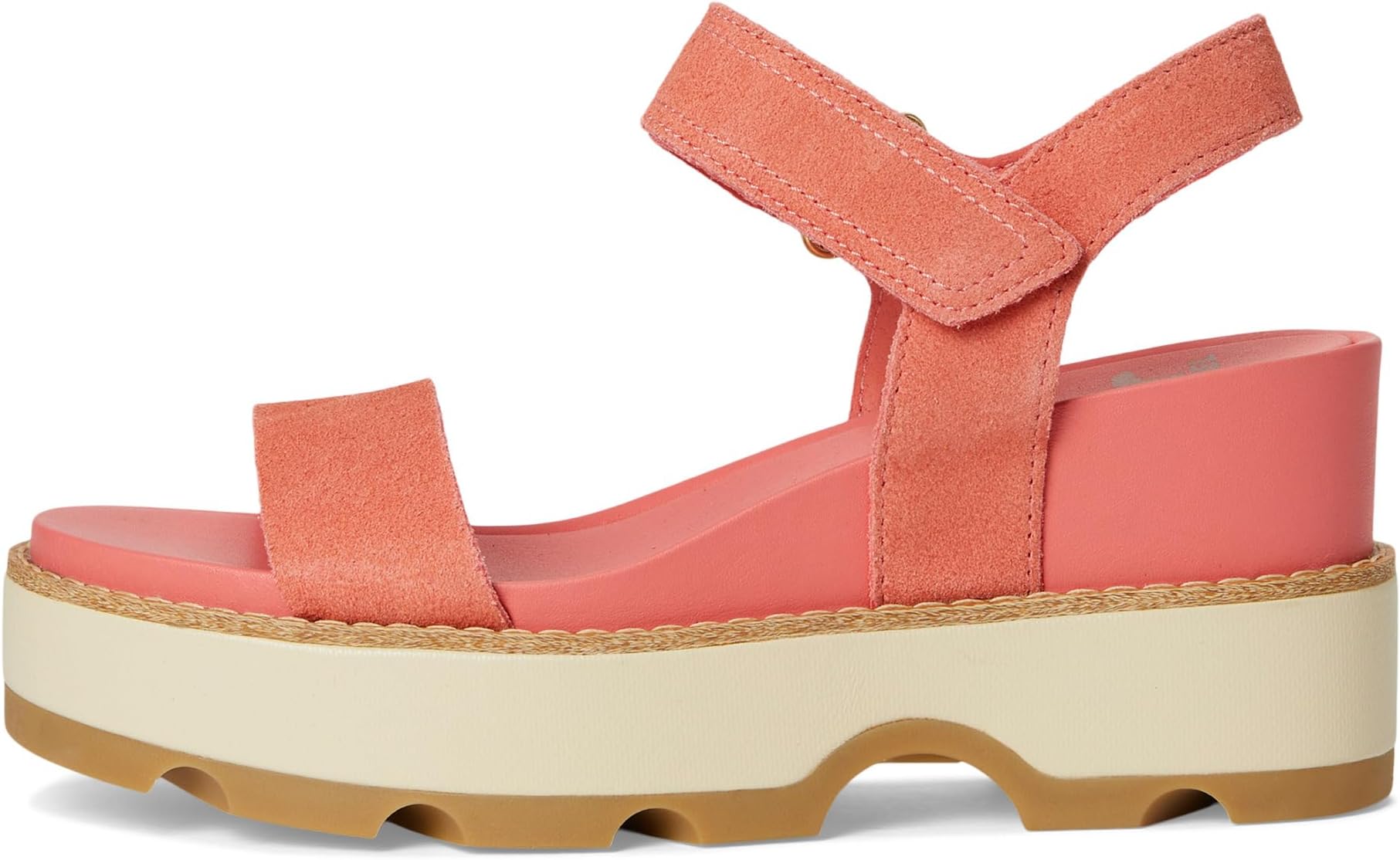 Туфли SOREL Joanie IV Y Strap Wedge, цвет Coral Blossom, Gum — фото 4