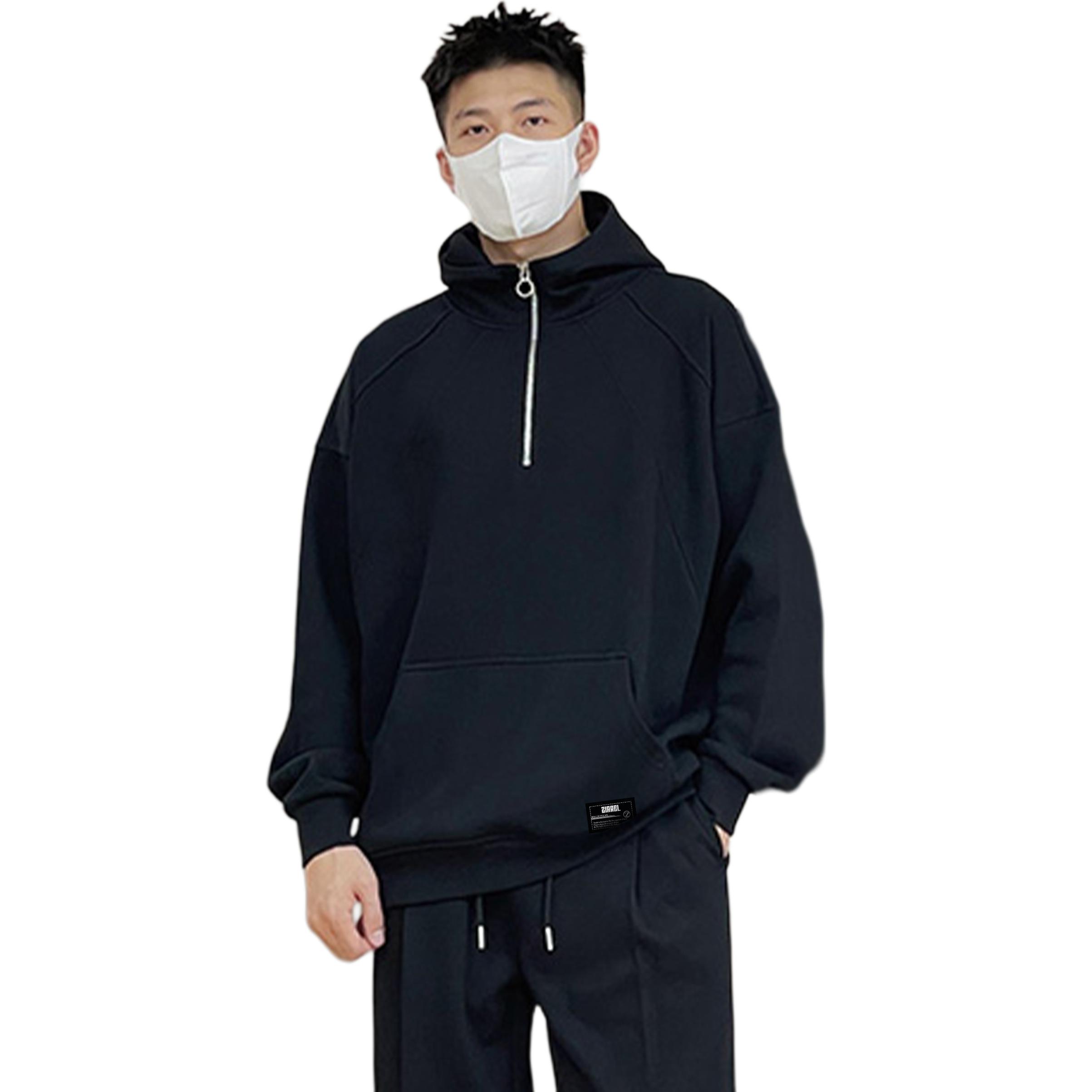 

Толстовка Unisex Hooded Moderate Heavyweight ZIAREL, черный with removable logo