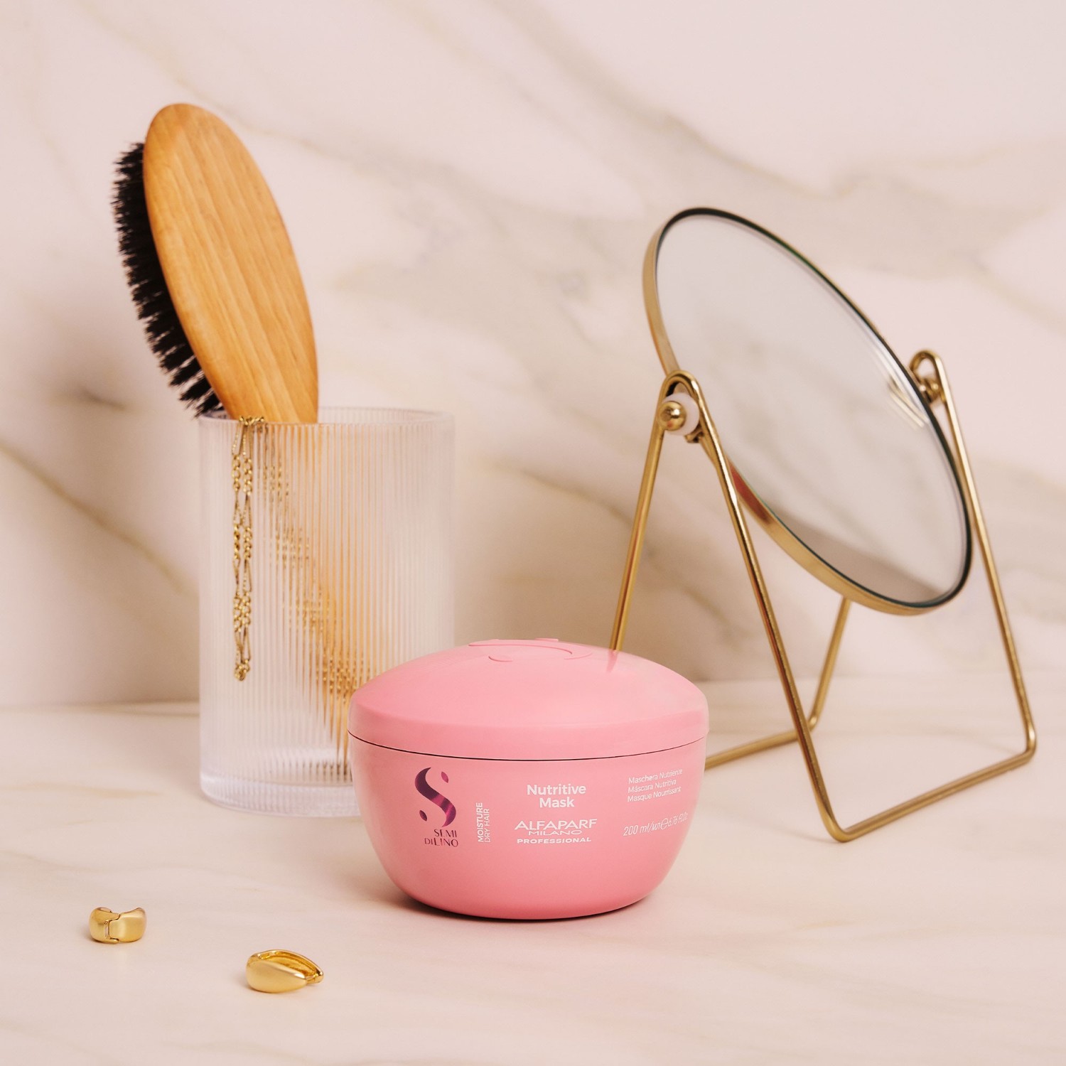 Бальзам для волос semi di lino moisture nutritive mask Alfaparf Milano, 200 ml, объем 200 мл — фото 4