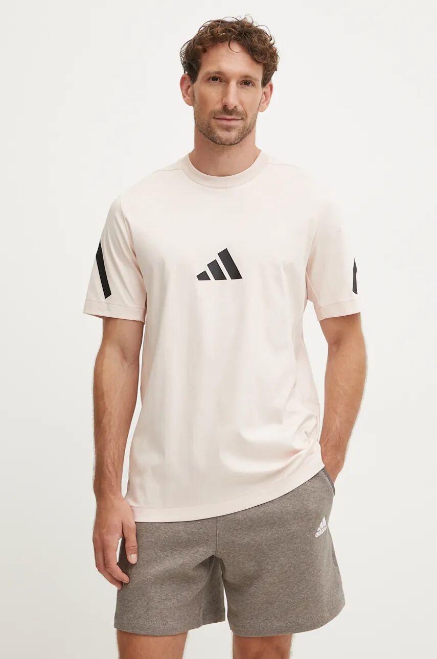 

Футболка adidas ZNE из хлопка, бежевый