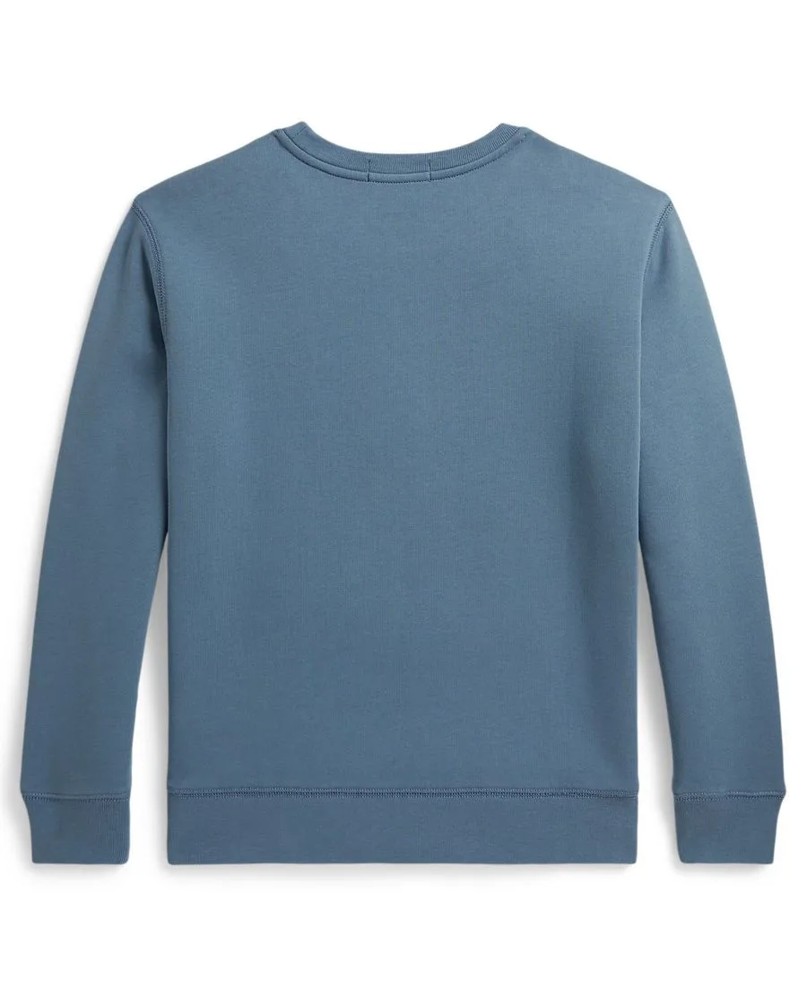Детская толстовка с длинными рукавами и круглым вырезом, размер 8-20 Polo Ralph Lauren, синий — фото 2