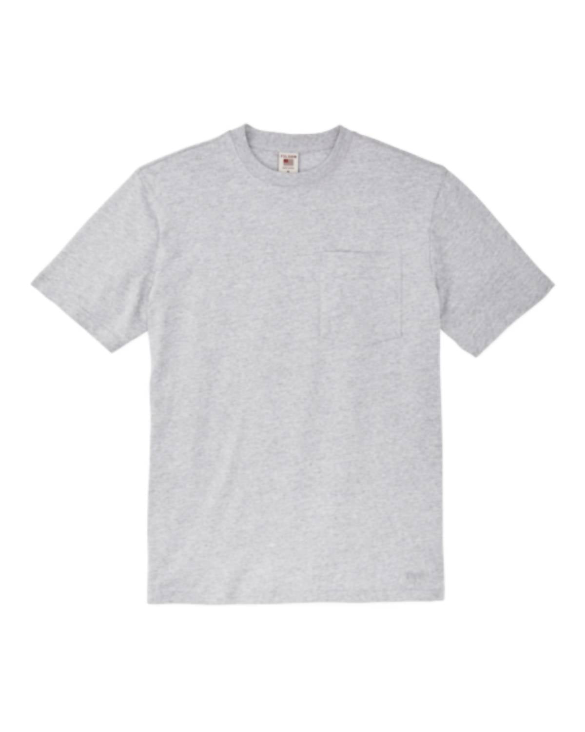 

Мужская футболка Pioneer Solid One Pocket в цвете Heather Grey Filson