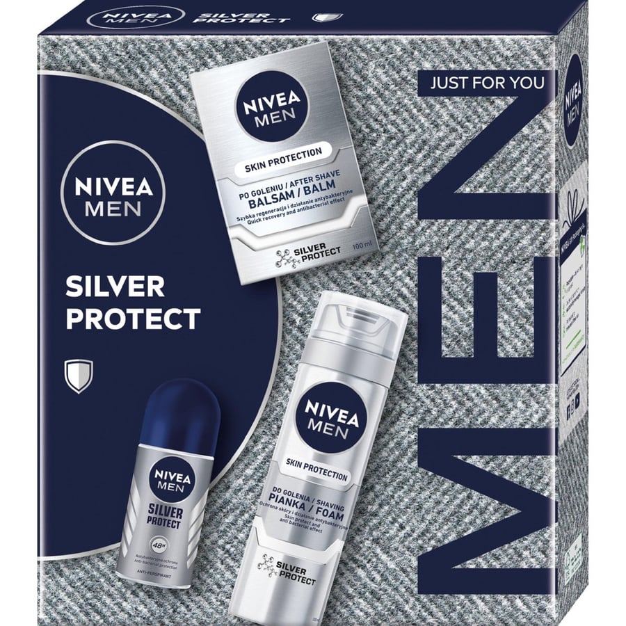 

Подарочный набор мужской косметики Nivea Men Silver Protect