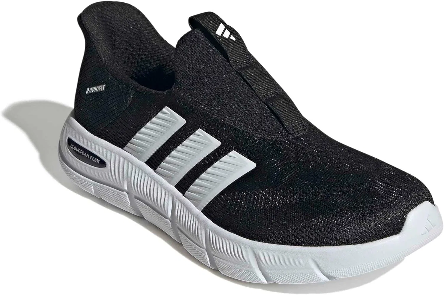 Мужские слипоны Adidas Cloudfoam Flex, Core Black Ftwr White Core Black — фото 3