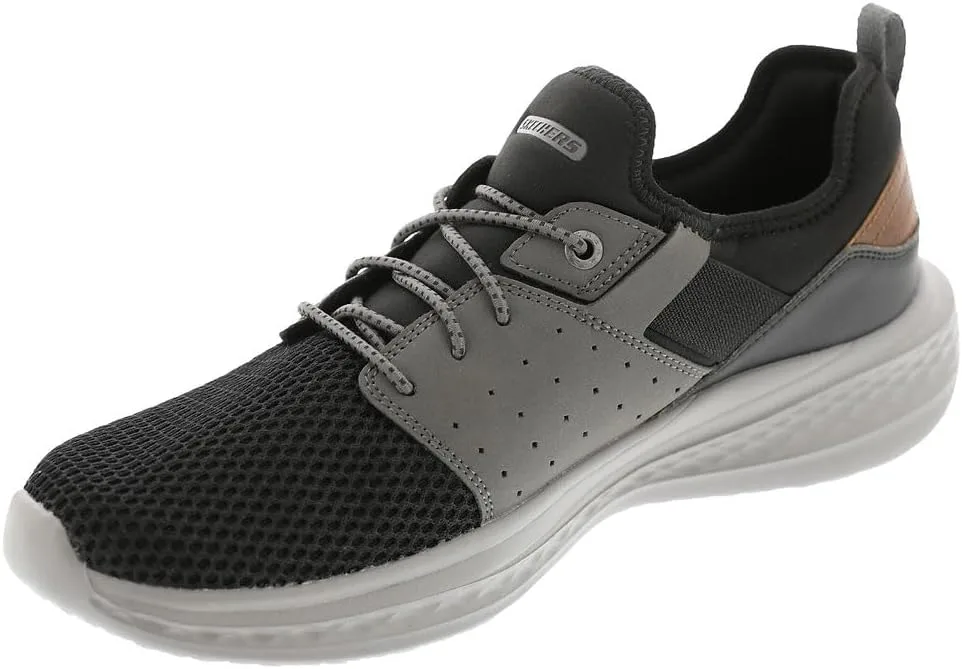 Мужские кроссовки Skechers Relaxed Fit: Slade - Raymar, черный/серый — фото 4