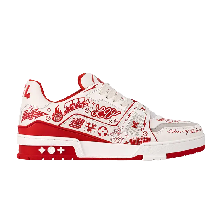 

Кроссовки Louis Vuitton Trainer, красный