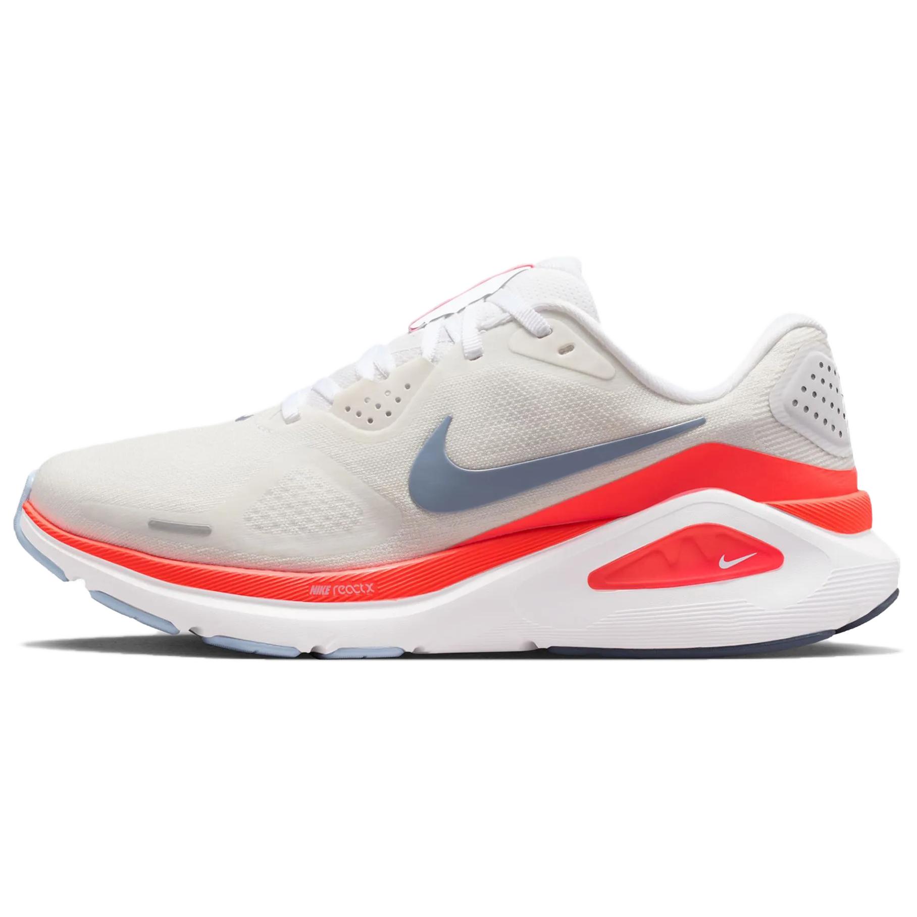 

Nike Structure 26 - удобные, нескользящие, дышащие, легкие тренировочные кроссовки для бега и тренировок, белые с красным