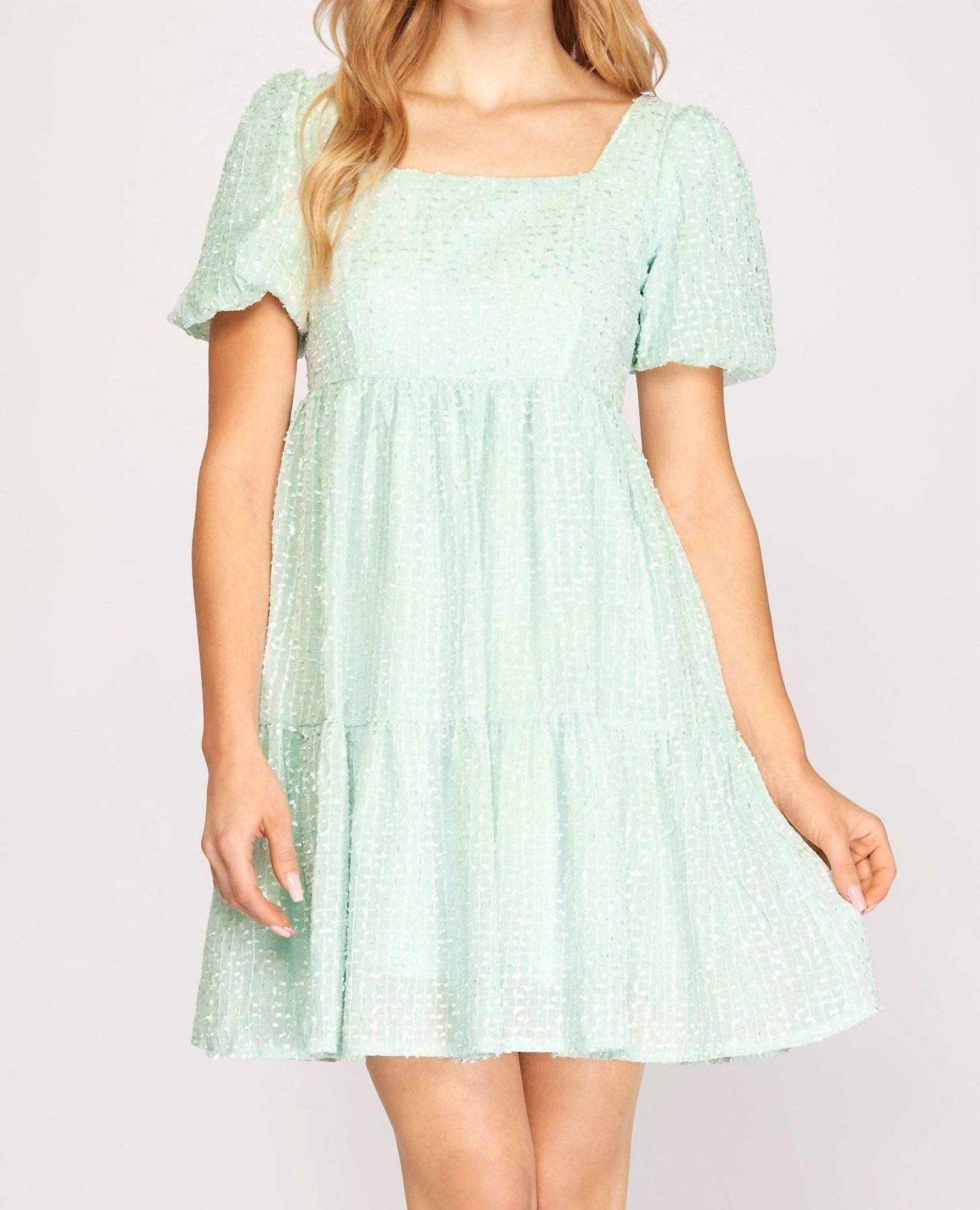 

Платье Summer Memories цвета мяты SHE + SKY, цвет mint