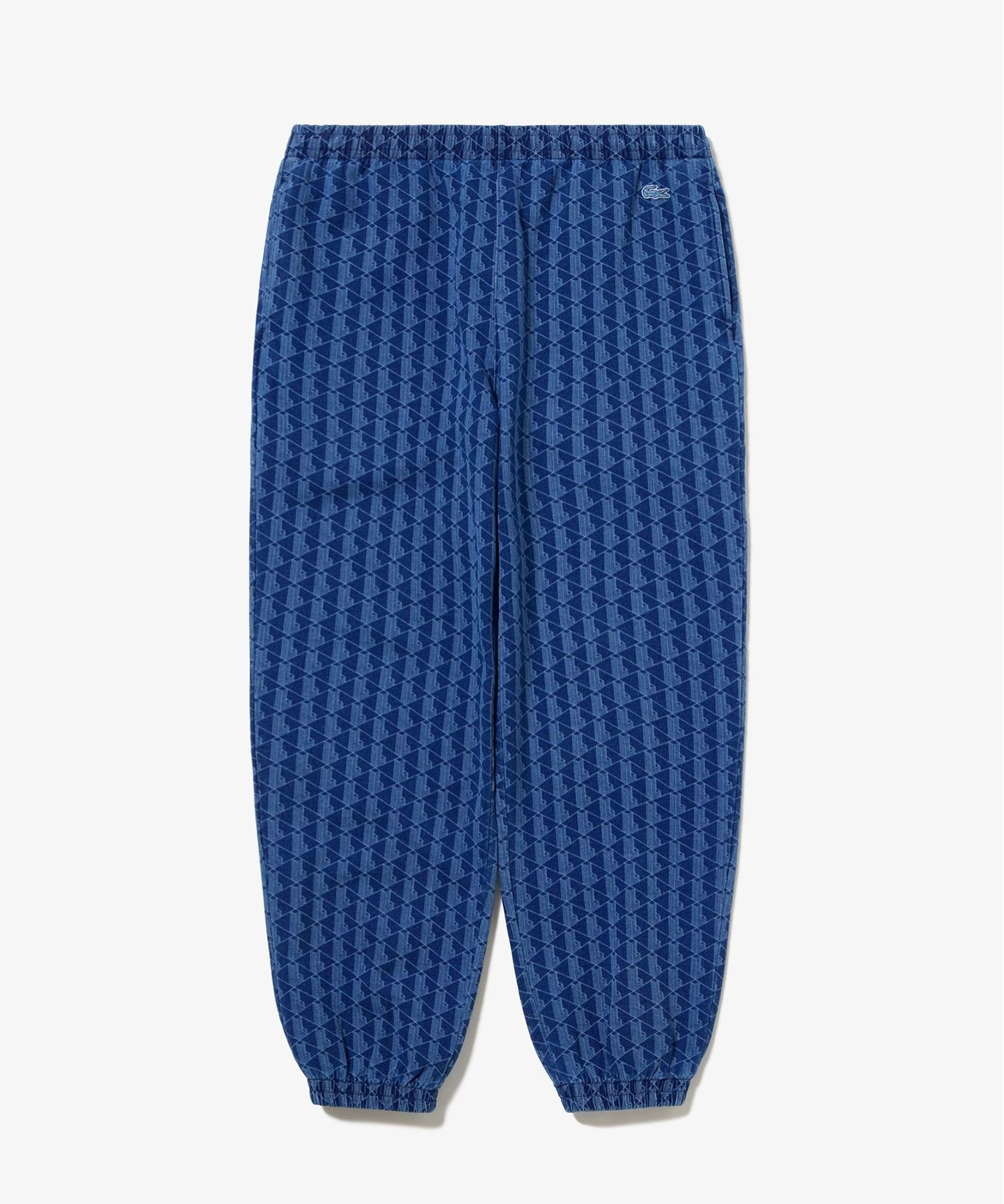 Спортивные брюки с монограммой цвета индиго LACOSTE, Light Indigo Blue — фото 3