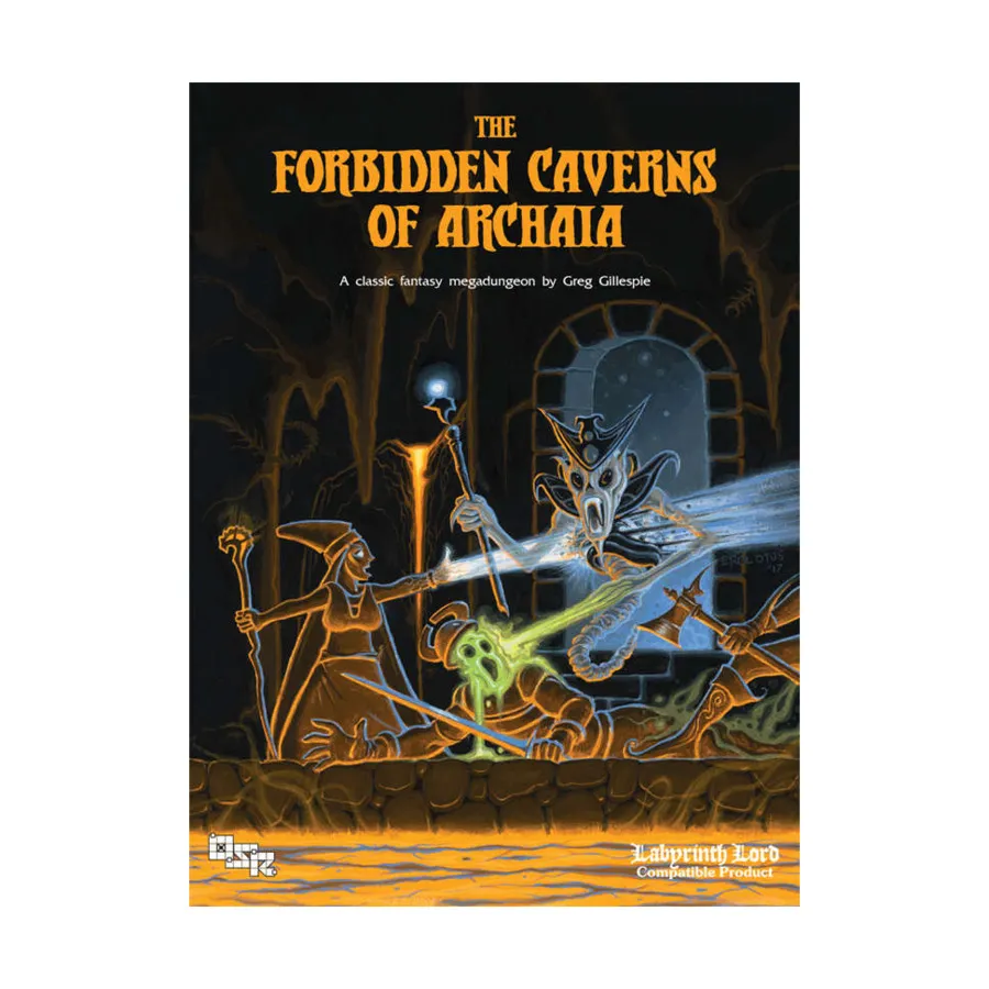 

Forbidden Caverns of Archaia (Labyrinth Lord Edition), Forbidden Caverns of Archaia (Greg Gillespie), твердый переплет