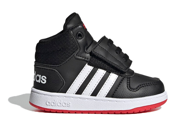 Кроссовки adidas neo Hoops 2.0 Toddler Shoes TD Mid-top Black/white/red — фото 2