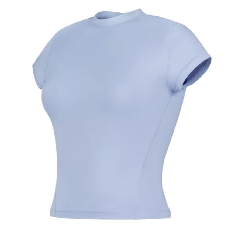 

New Balance Футболка женская синяя Regular T Shirt, Синий, New Balance Футболка женская синяя Regular T Shirt