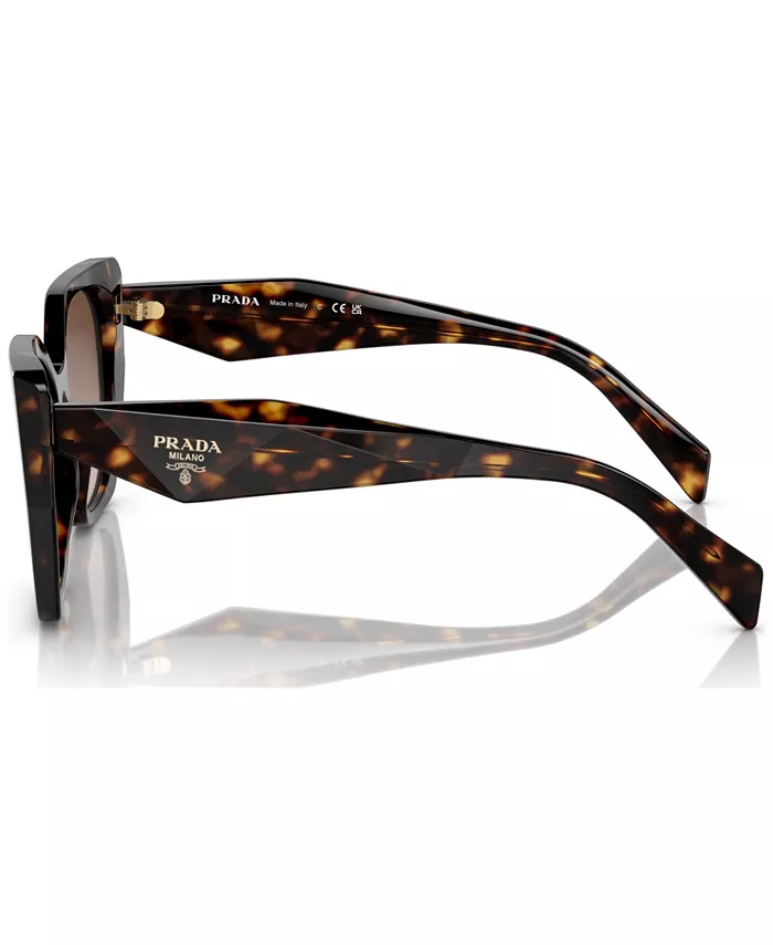 Солнцезащитные очки женские Symbole Round, PR 19ZS PRADA, коричневый — фото 4