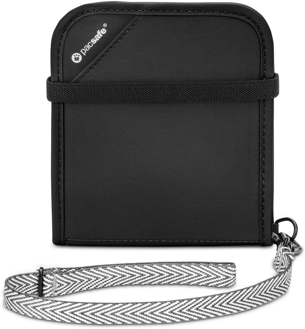 

RFIDsafe V100 Защитный от RFID Двустворчатый Кошелёк Pacsafe, Black