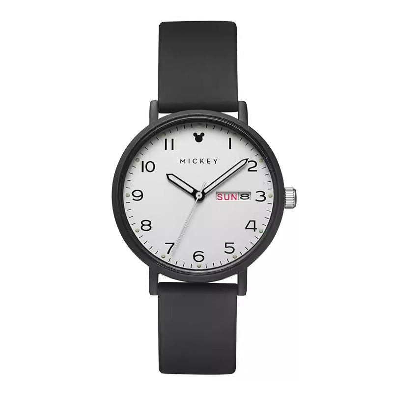 

Disney Часы Quartz Movement Silicone Strap Watch Women's Watch White Dial, White Dial