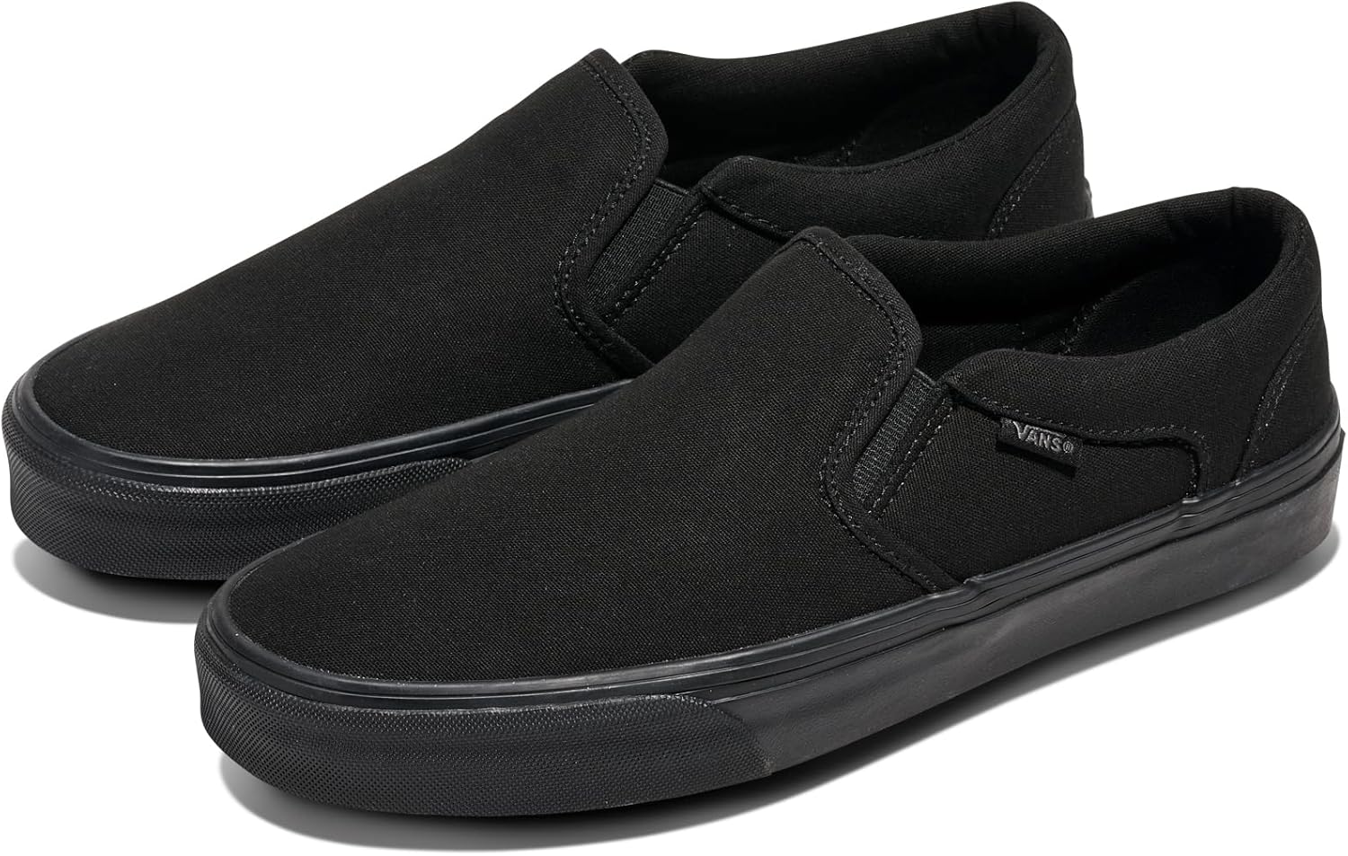 Мужские слипоны Vans Asher, черный — фото 2