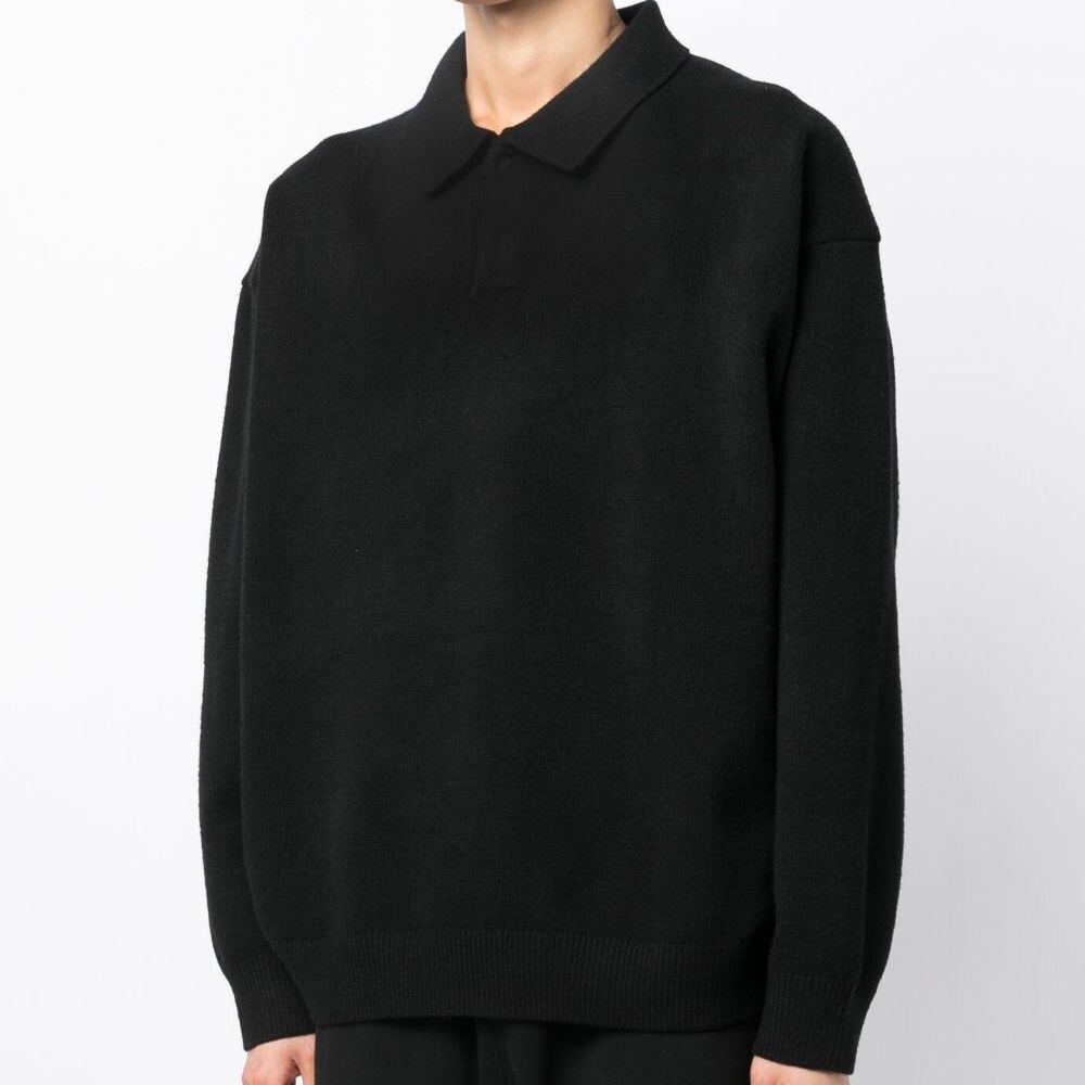 Рубашка поло с длинными рукавами Fear Of God Essentials, черный — фото 2