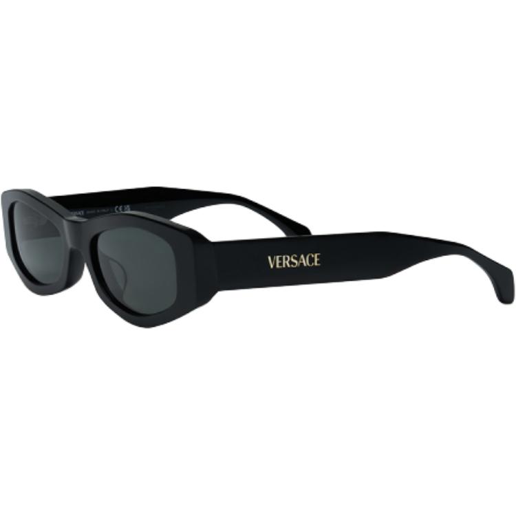 

VERSACE Солнцезащитные очки с геометрической оправой, Black