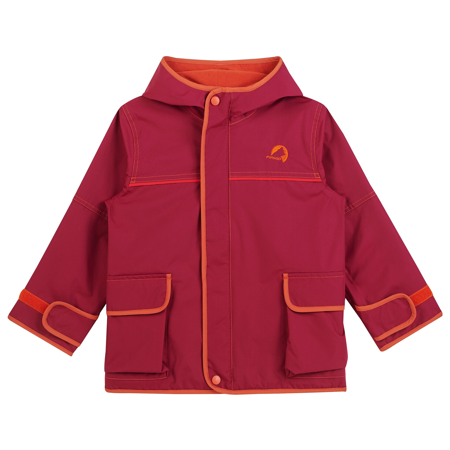 

Дождевик Finkid Kid's Tuulis Eko, цвет Beet Red/Fox