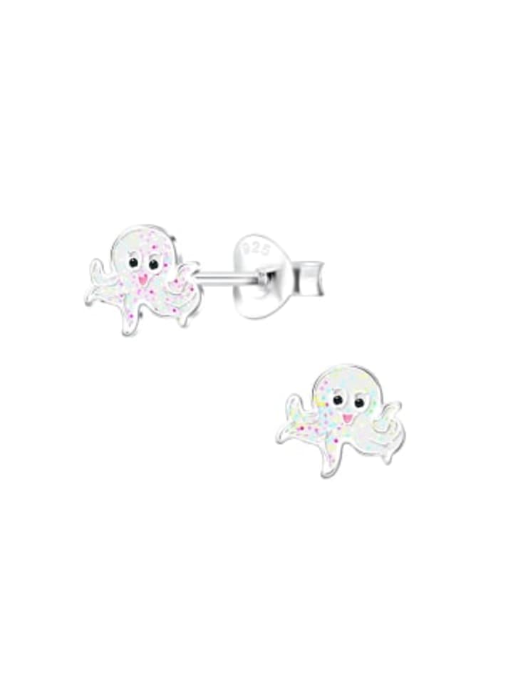 

Alexander York Детские серьги-гвоздики в виде осьминога с блестками, серебро 925 пробы, набор из 2 штук