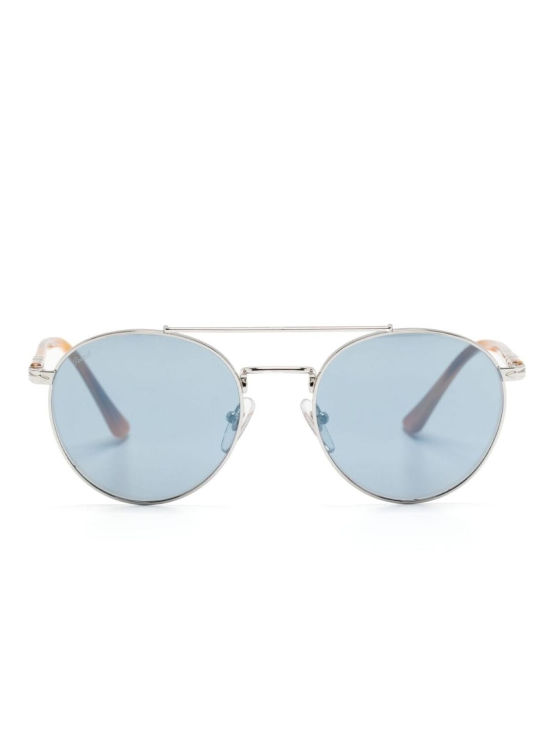 

Persol очки в круглой оправе с затемненными линзами, серебристый