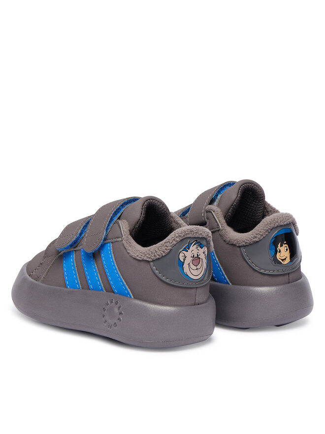 Кроссовки Disney Baloo Grand Court JR5632 Adidas, серый — фото 3