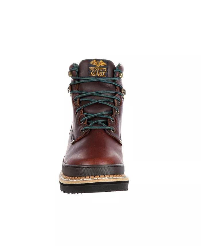 Мужские рабочие ботинки Georgia Giant Steel Toe 6" Georgia Boot, коричневый — фото 3