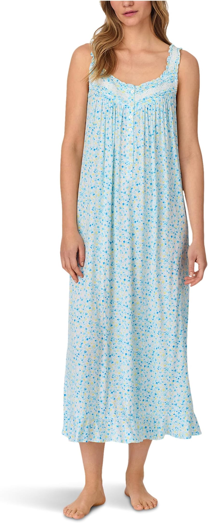 

Ночная рубашка Eileen West Ballet Sleeveless Nightgown, цвет White Ground Ditsy