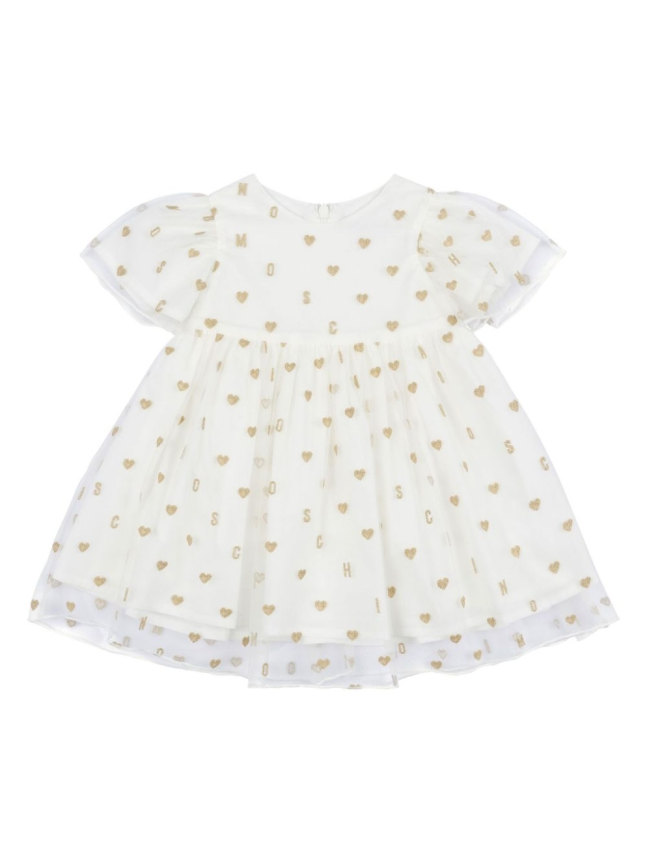 

Moschino Kids платье с принтом, белый