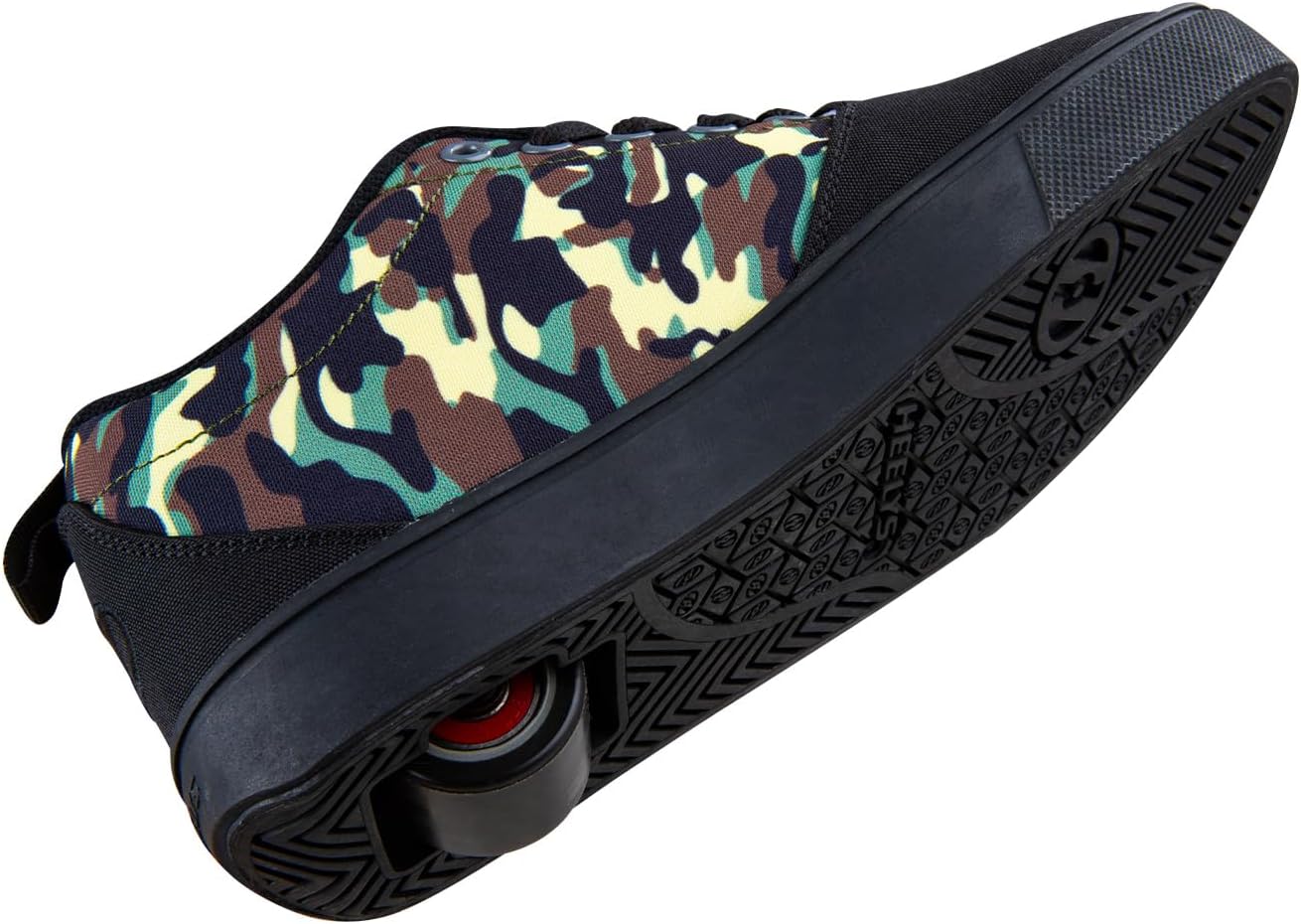 Детские роликовые кроссовки Heelys Pro 20 Prints (для малышей, детей постарше и взрослых), черный — фото 2