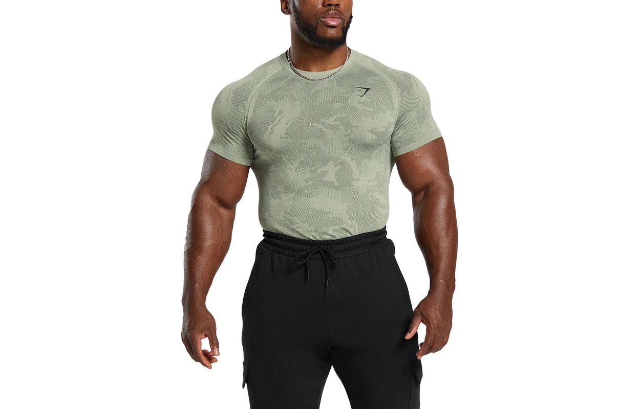 

GYMSHARK Футболка мужская зеленые