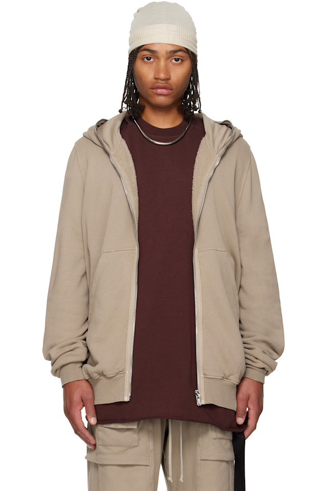 

Толстовка Taupe concordians jumbo Rick Owens Drkshdw, Dirty Pearl