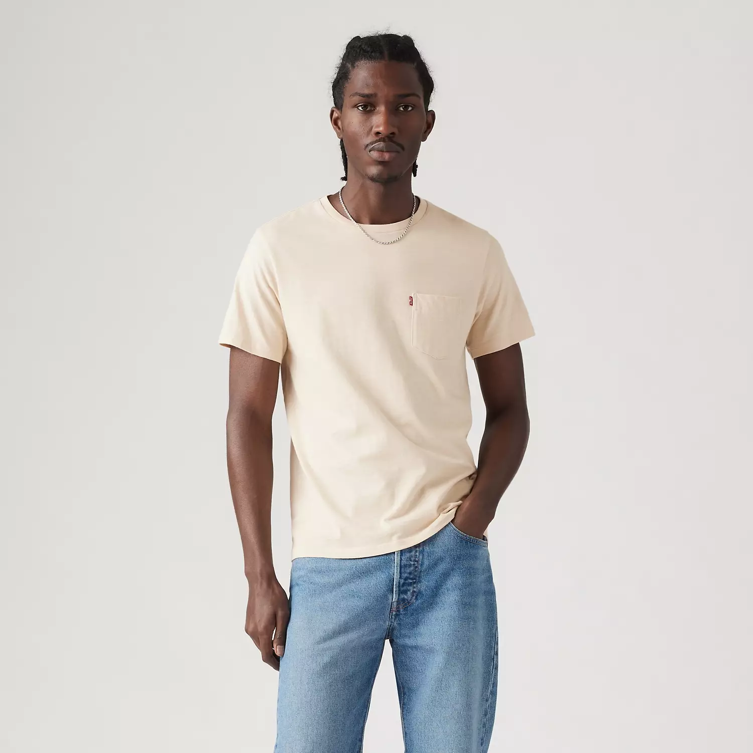 

Классическая футболка с карманами Levi's, цвет Fog - Neutrals