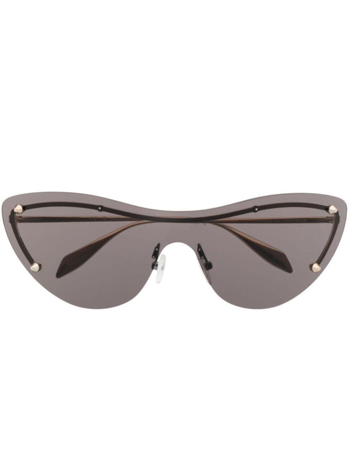 

Alexander McQueen солнцезащитные очки Spike Studs, золотистый