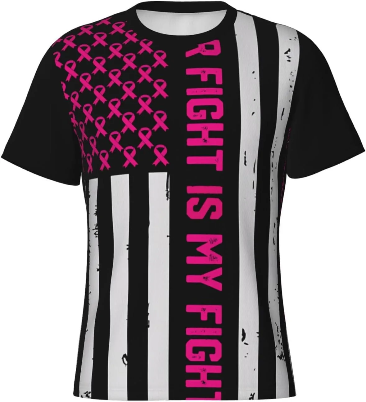 

Футболка мужская Breast Cancer Awareness, Crewneck, короткий рукав NEzih