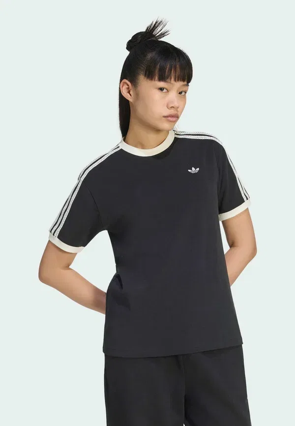 Футболка Adidas Originals Summer Glow Advanced Three Stripes Print, черный