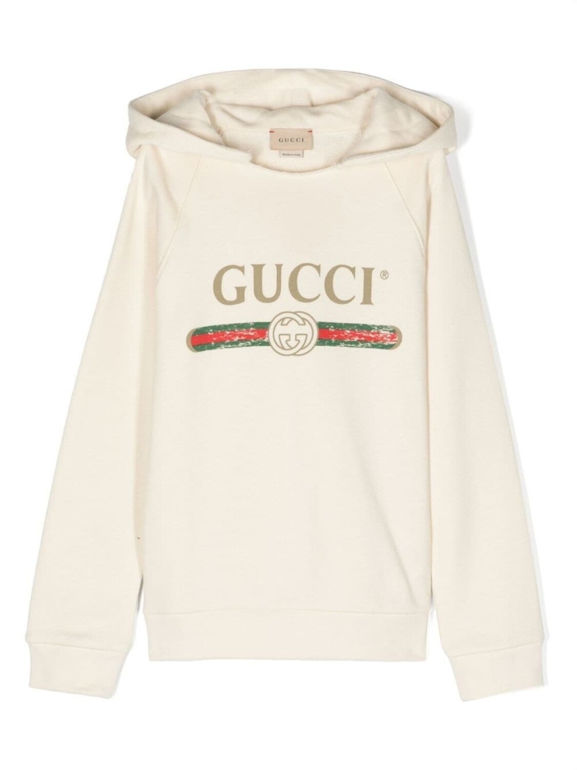

Gucci Kids худи с логотипом, нейтральный цвет