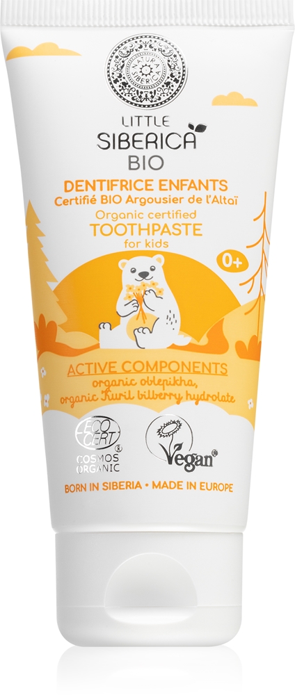 

Детская зубная паста Little Siberica Bio Natural Natura Siberica, kvapas altai sea buckthorn 60 гр