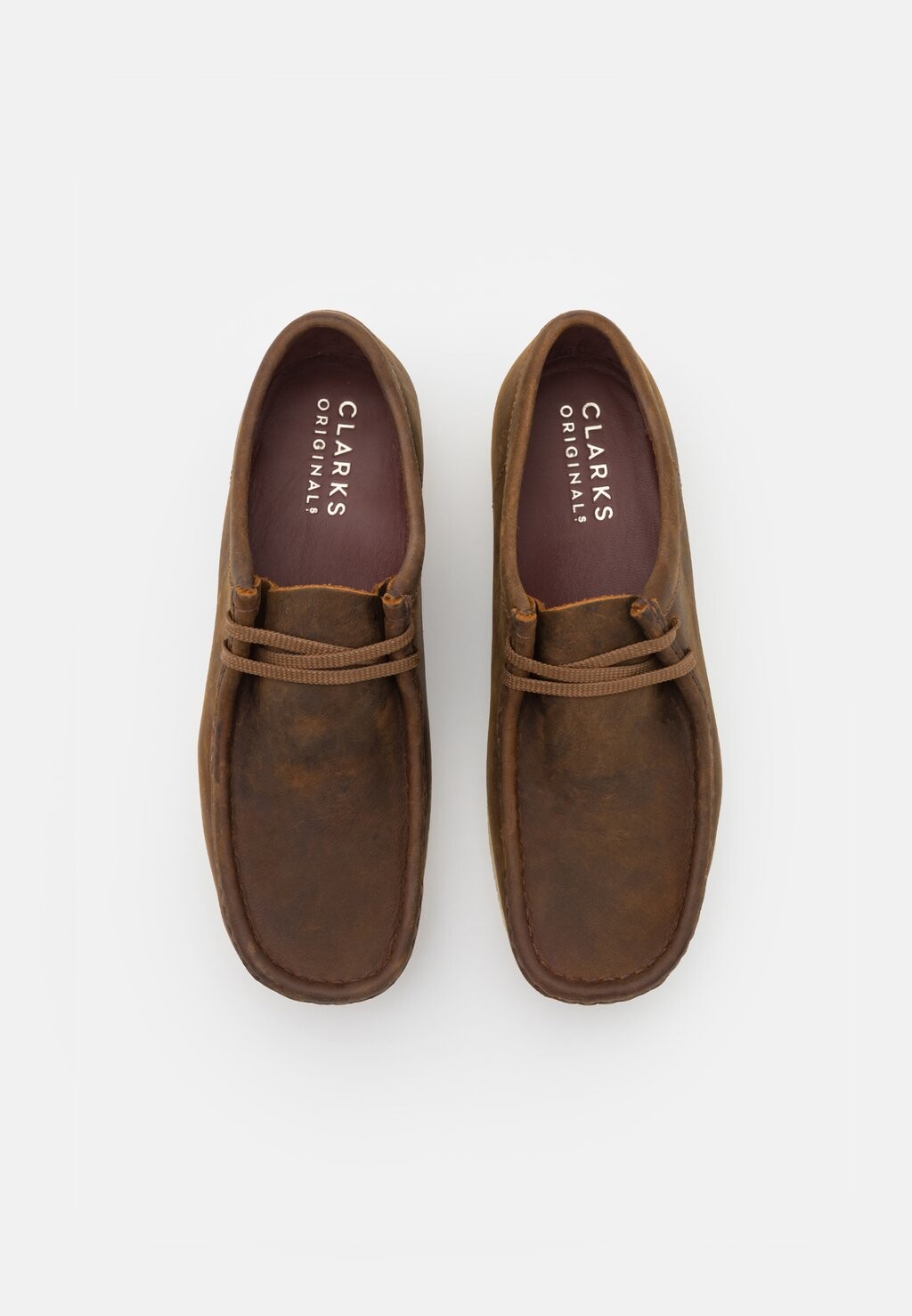 

Повседневная обувь на шнуровке Wallabee Clarks Originals, коричневый