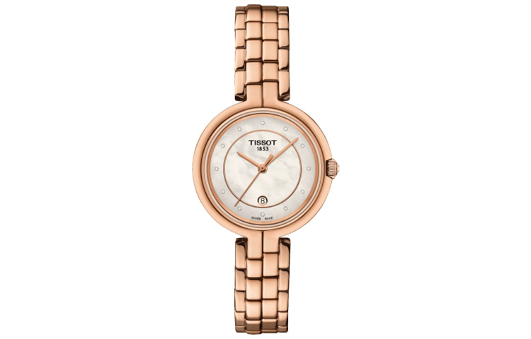 

Футболка Flamenco Collection с кварцевым механизмом женские часы 30 мм циферблат цвета перламутра TISSOT