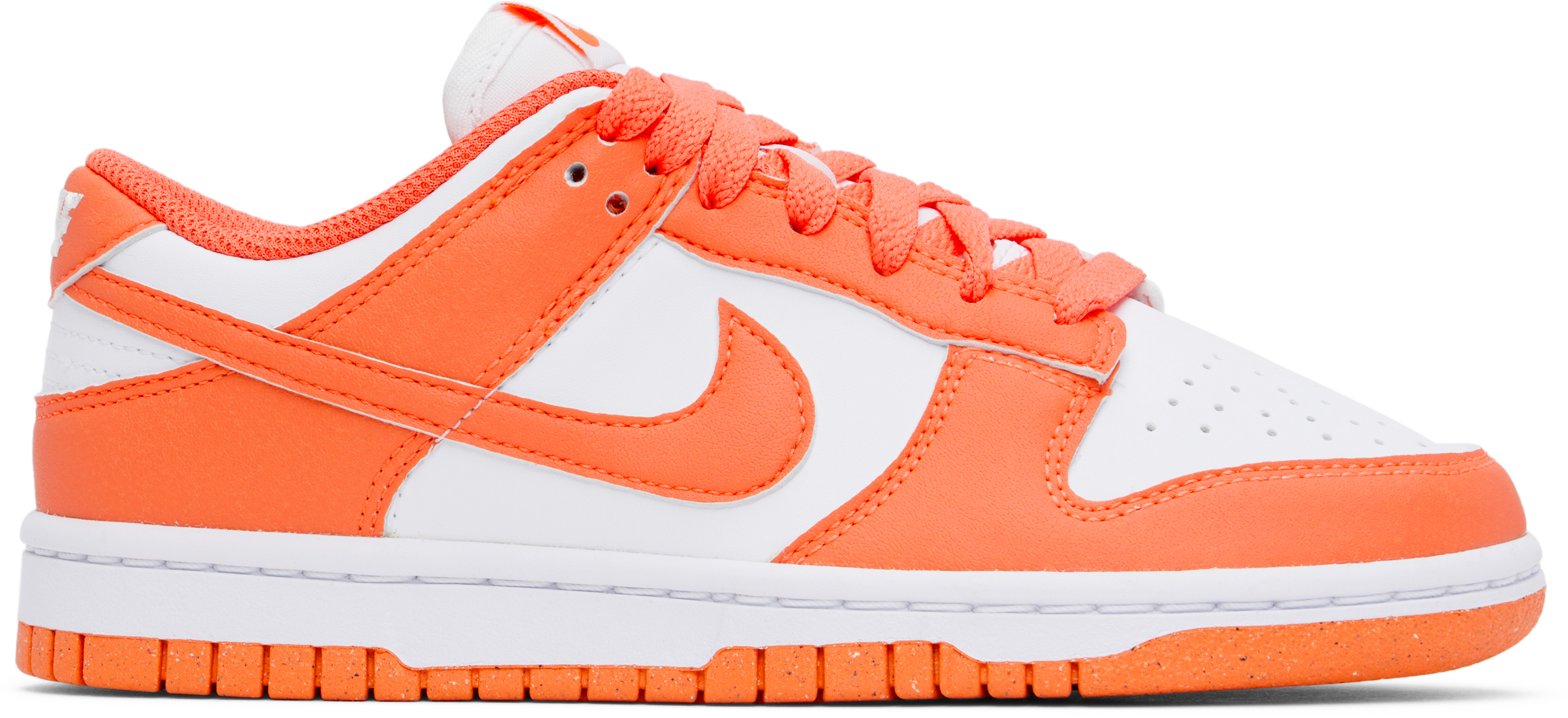 Бело-оранжевые кроссовки Dunk Low Nike