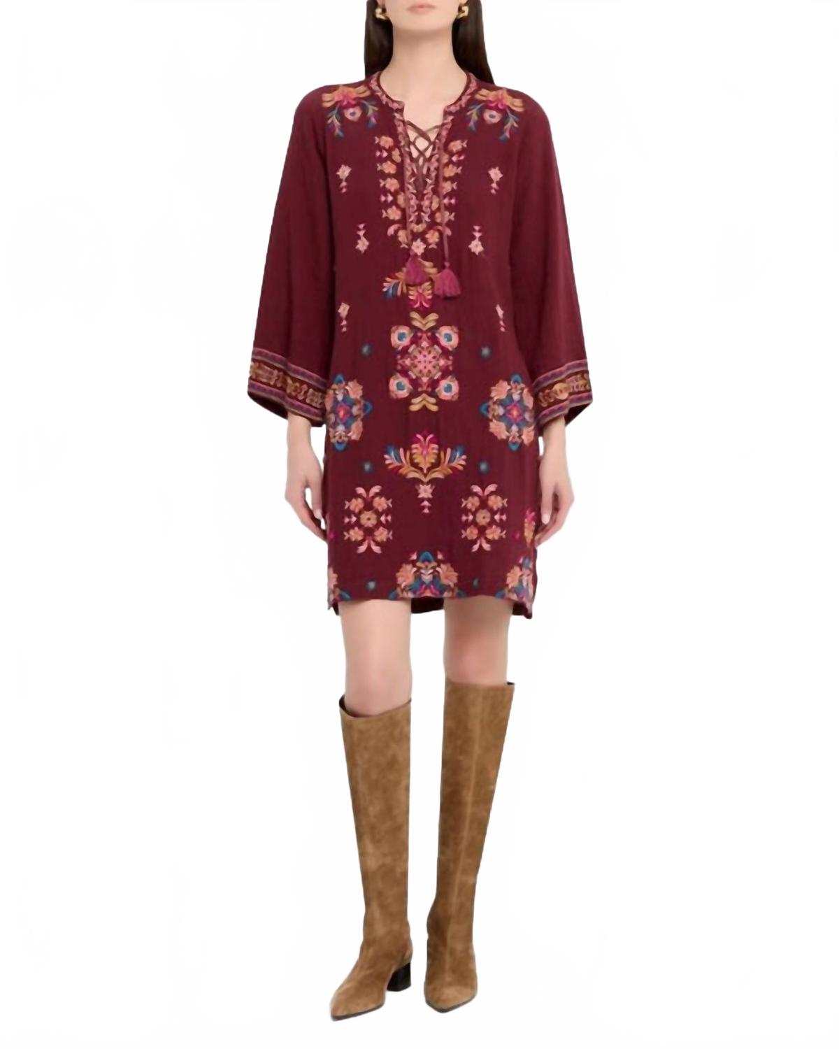 

Johnny Was Платье-кимоно Brandi из марли с завязками спереди, цвет «шоколадный трюфель»