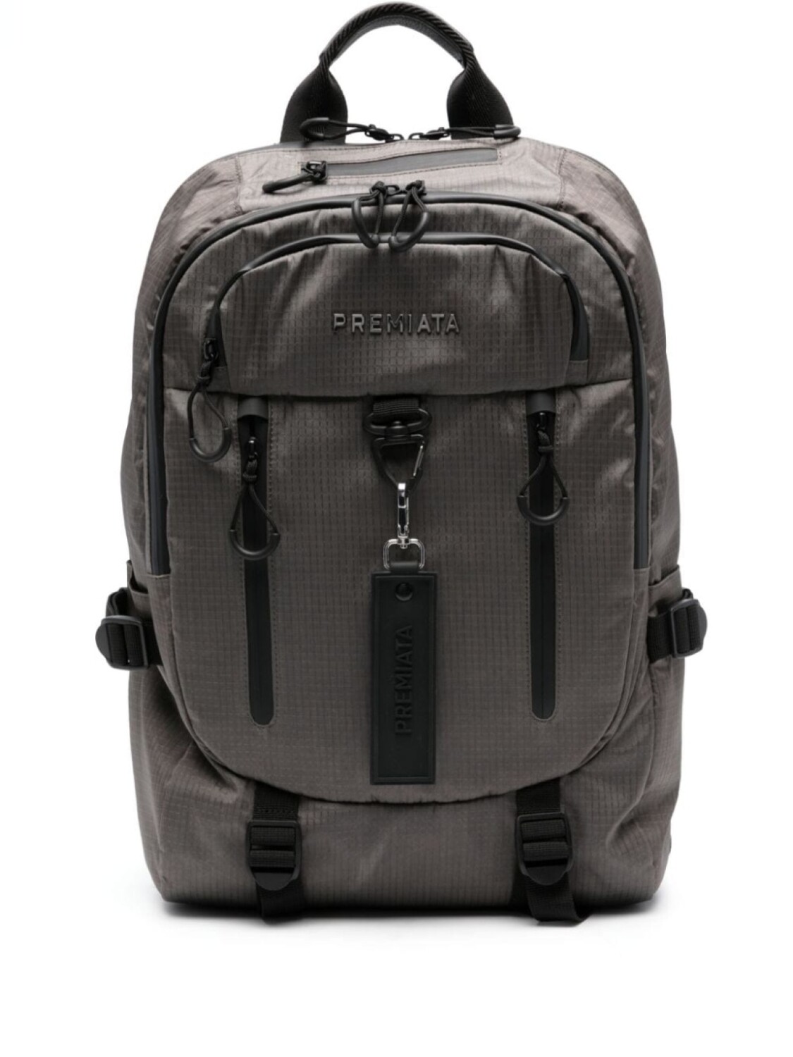 

Premiata Venture logo-plauqe backpack, серый